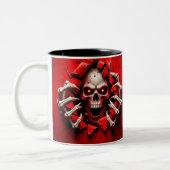 Halloween Skeleton 3D Mug ツートーンマグカップ (左)
