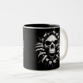 Halloween Skeleton 3D Mug ツートーンマグカップ