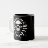 Halloween Skeleton 3D Mug ツートーンマグカップ (正面左)