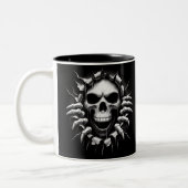 Halloween Skeleton 3D Mug ツートーンマグカップ (左)