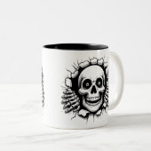 Halloween Skeleton 3D Mug ツートーンマグカップ (正面右)