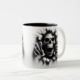 Halloween Skeleton 3D Mug ツートーンマグカップ