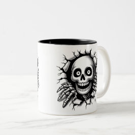 Halloween Skeleton 3D Mug ツートーンマグカップ