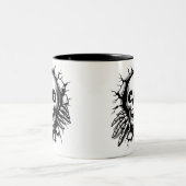 Halloween Skeleton 3D Mug ツートーンマグカップ (中央)