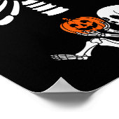 Halloween Skeleton Baby Rib Cage Maternity Pregnan ポスター (角)
