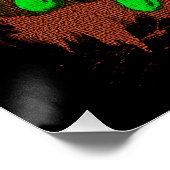 Halloween skeleton bones antlers 3D fingers ポスター (コーナー)