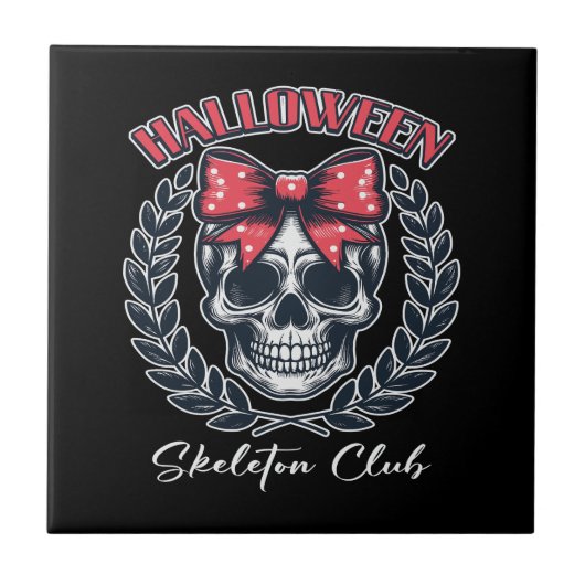 Halloween Skeleton Club タイル (正面)