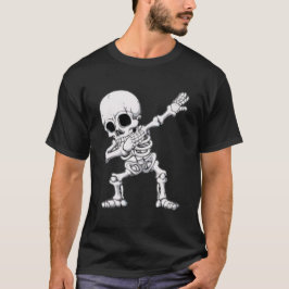 Halloween Skeleton Dabbing T-Shirt Tシャツ