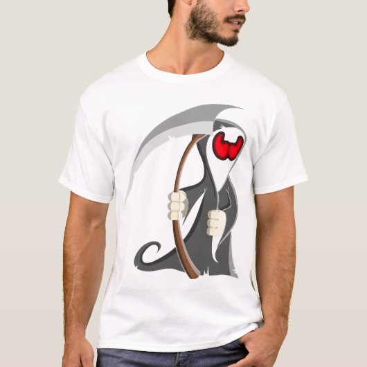 Halloween skeleton Death Tシャツ (正面)