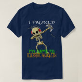 Halloween Skeleton funny Gamer ghost boys kids tee Tシャツ (デザイン正面)