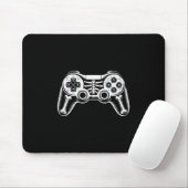 Halloween Skeleton Gamer Funny Video Gaming Geek B マウスパッド (マウス)