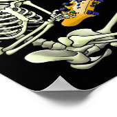 Halloween Skeleton Gamer Tee For Boys Men Kids Spo ポスター (角)