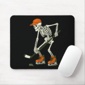 Halloween Skeleton Ice Hockey Costume Funny Men Bo マウスパッド (マウス)