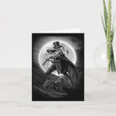 Halloween Skeleton Playing Violin - Rock And Roll  カード (正面)