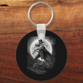 Halloween Skeleton Playing Violin - Rock And Roll  キーホルダー (正面)