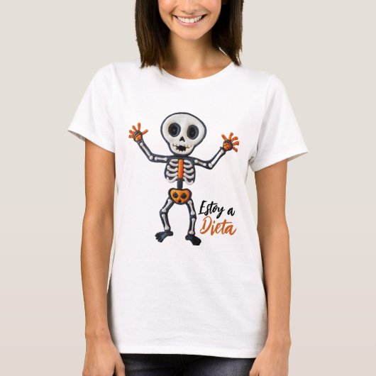 Halloween Skeleton Tシャツ (正面)
