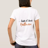 Halloween Skeleton Tシャツ (裏面)
