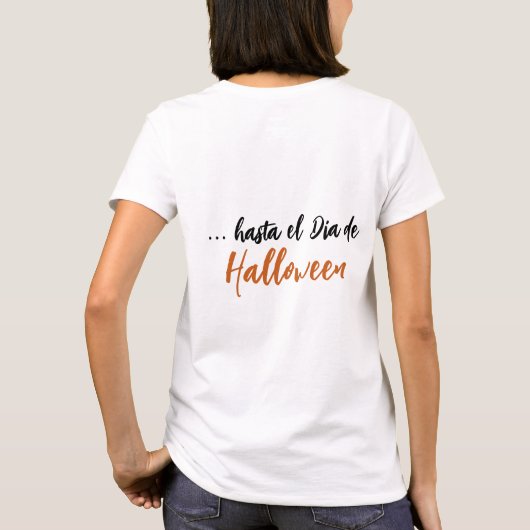 Halloween Skeleton Tシャツ (裏面)