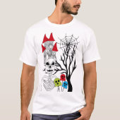halloween skeleton   tシャツ (正面)