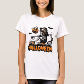 Halloween Skeleton Tennis Player Tシャツ (正面)
