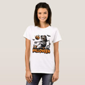 Halloween Skeleton Tennis Player Tシャツ (正面フル)