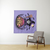 Halloween Skeleton Witch タペストリー (インサイチュ(横))