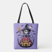 Halloween Skeleton Witch トートバッグ (裏面)