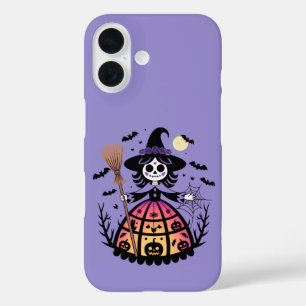Halloween Skeleton Witch iPhone 16ケース