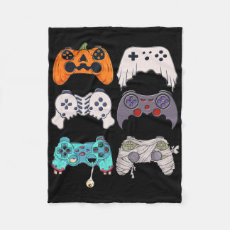 Halloween Skeleton Zombie Gaming Controllers Mummy フリースブランケット