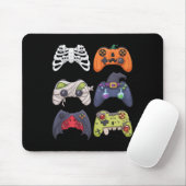 Halloween Skeleton Zombie Gaming Controllers Mummy マウスパッド (マウス)