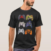 Halloween Skeleton Zombie Gaming Controllers Mummy Tシャツ (正面)