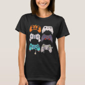 Halloween Skeleton Zombie Gaming Controllers Mummy Tシャツ (正面)