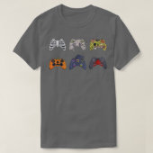 Halloween Skeleton Zombie Gaming Controllers Mummy Tシャツ (デザイン正面)