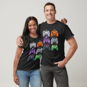Halloween Skeleton Zombie Gaming Controllers Mummy Tシャツ (ユニセックス)