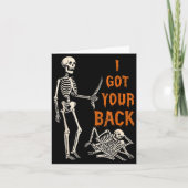 Halloween Skeletons Ive Got Your Back Costume Men  カード (正面)