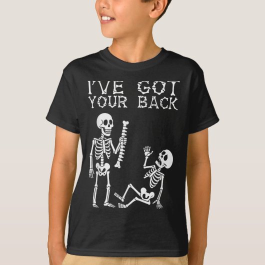 Halloween Skeletons Ive Got Your Back Costume Men Tシャツ (正面)