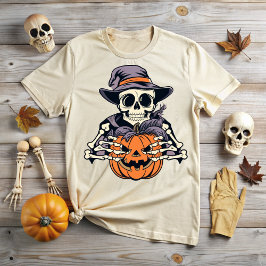 Halloween skull, a macabre hug tシャツ
