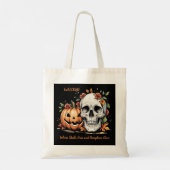 Halloween Skull and Pumkin  トートバッグ (裏面)