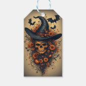Halloween Skull Hat ギフトタグ (正面)