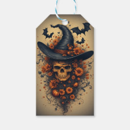 Halloween Skull Hat ギフトタグ