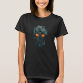 Halloween Skull, Low Poly Skull, Fun Pumpkin Skull Tシャツ (正面)
