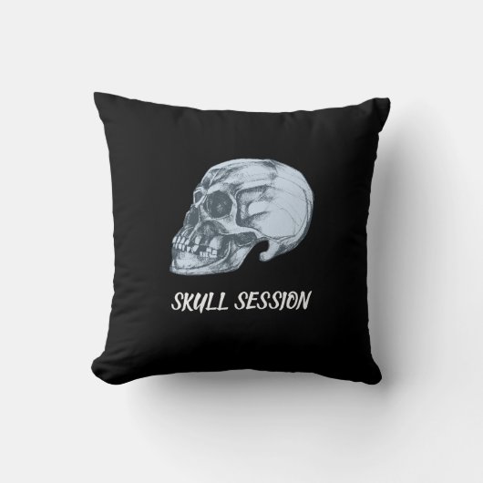 Halloween Skull Session クッション (正面)