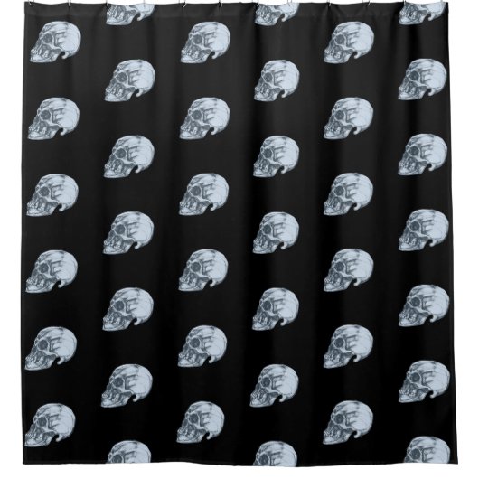 Halloween Skull Session シャワーカーテン (正面)