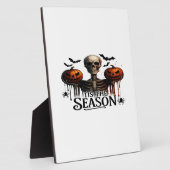 Halloween Skull Skeleton フォトプラーク (側面)