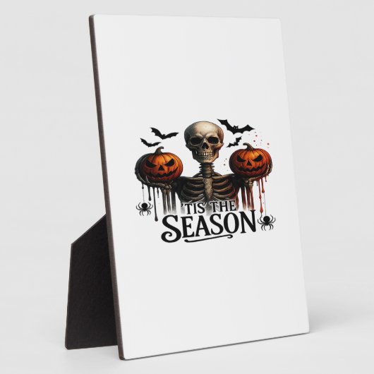 Halloween Skull Skeleton フォトプラーク (側面)