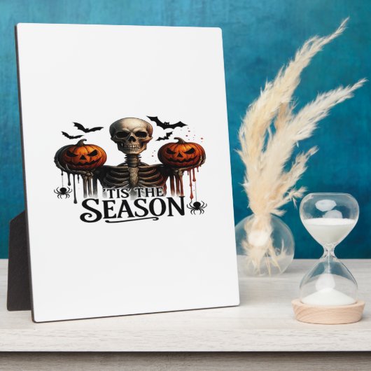 Halloween Skull Skeleton フォトプラーク (側面)