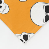 Halloween Skulls Pattern フリースブランケット (角)