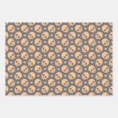 Halloween Skulls & Sweet Hearts Wrapping Paper ラッピングペーパーシート (正面3)