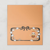 Halloween Sloth In Pumpkin Costume Orange プレイスカード (外部開封)