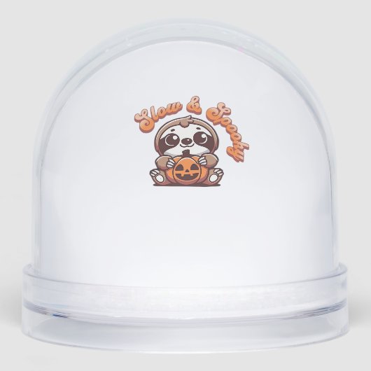 Halloween Sloth Slow and Spooky Cute Sloth Pumpkin (正面)